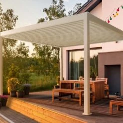 Meilleures ventes 13 Pergola Bioclimatique Ombréa Autoportante 3x4M - Blanc - S1