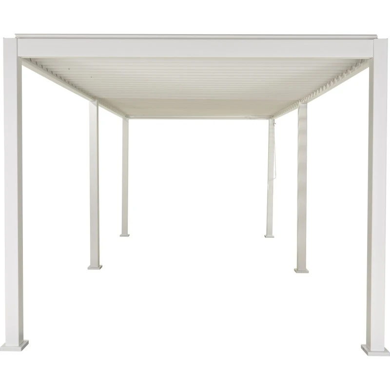 Pergola Bioclimatique Autoportante En Alu Blanc 3x6m Ombrea 5 Pergola Bioclimatique Autoportante En Alu Blanc 3x6m Ombrea – Image 5