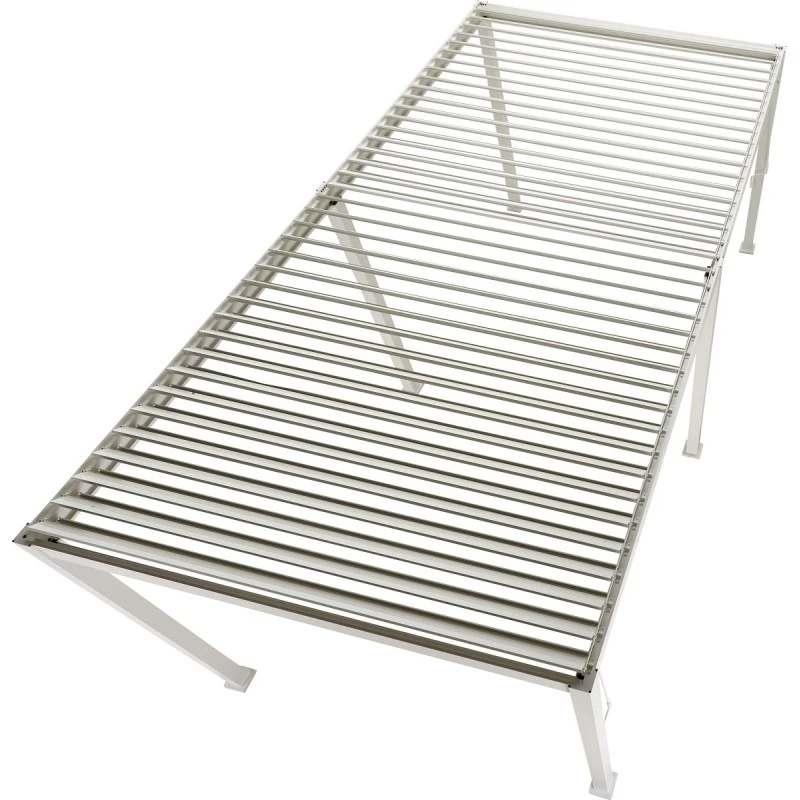 Pergola Bioclimatique Autoportante En Alu Blanc 3x6m Ombrea 6 Pergola Bioclimatique Autoportante En Alu Blanc 3x6m Ombrea – Image 6