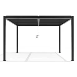 Pergola Bioclimatique Autoportante En Aluminium Anthracite 4x4m - X-METAL -Jardin Extérieur Boutique pergola bioclimatique autoportante en aluminium anthracite 4x4m x metal 4