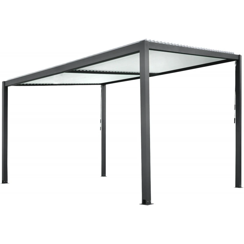 Pergola Bioclimatique En Aluminium Avec Lames Orientables Blanches TRAMONTO - DCB Garden 1 Pergola Bioclimatique En Aluminium Avec Lames Orientables Blanches TRAMONTO - DCB Garden