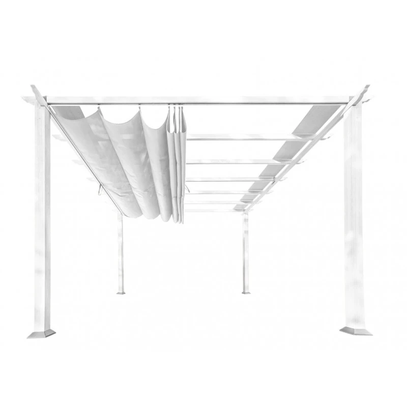 Pergola En Aluminium Blanc 350x350cm Florida – PARAGON OUTDOOR 2 Pergola En Aluminium Blanc 350x350cm Florida – PARAGON OUTDOOR – Image 2