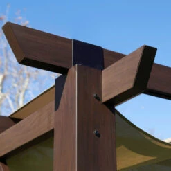 Pergola En Aluminium Marron Foncé 576x311,5cm Modena – PARAGON OUTDOOR -Jardin Extérieur Boutique pergola en aluminium marron fonce 576x3115cm modena paragon outdoor 2