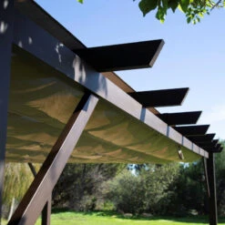 Pergola En Aluminium Marron Foncé 576x311,5cm Modena – PARAGON OUTDOOR -Jardin Extérieur Boutique pergola en aluminium marron fonce 576x3115cm modena paragon outdoor 4