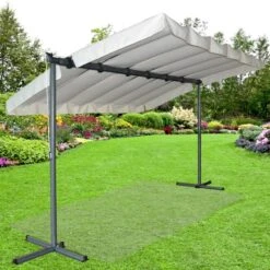 Pergola Marquise En Acier Anthracite 9m² Toile Pivotante Extensible En Polyester 200gr/m² écru - HABRITA 8 Pergola Marquise En Acier Anthracite 9m² Toile Pivotante Extensible En Polyester 200gr/m² écru - HABRITA -Jardin Extérieur Boutique pergola marquise en acier anthracite 9m toile pivotante extensible en polyester 200grm ecru habrita 2