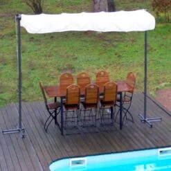 Pergola Marquise En Acier Anthracite 9m² Toile Pivotante Extensible En Polyester 200gr/m² écru - HABRITA 10 Pergola Marquise En Acier Anthracite 9m² Toile Pivotante Extensible En Polyester 200gr/m² écru - HABRITA -Jardin Extérieur Boutique pergola marquise en acier anthracite 9m toile pivotante extensible en polyester 200grm ecru habrita 4