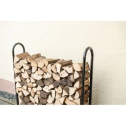 Porte-bûches 120cm En Acier Capacité De Charge De 500kg Avec Couverture - Shelter Logic -Jardin Extérieur Boutique porte buches 120cm en acier capacite de charge de 500kg avec couverture shelter logic 4