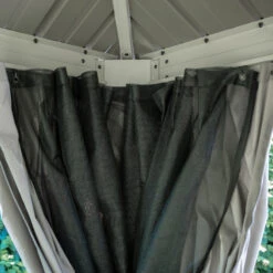 Rideaux Occultants En Polyester Champagne Pour Pergola Messina 10x12 - SOJAG -Jardin Extérieur Boutique rideaux occultants en polyester champagne pour pergola messina 10x12 sojag 1 4