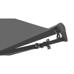 Store Banne Manuel 395x300cm DECO Toile Polyester Grise - X-METAL -Jardin Extérieur Boutique store banne manuel 395x300cm deco toile polyester grise x metal 3