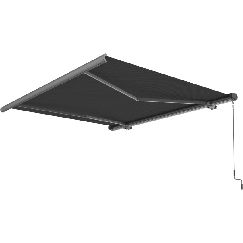 Store Banne Motorisé 300x250cm LUXO Toile Polyester Grise - X-METAL 5 Store Banne Motorisé 300x250cm LUXO Toile Polyester Grise - X-METAL – Image 5