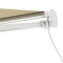 Store Banne Motorisé 395x300cm EASY Toile Polyester Beige - X-METAL -Jardin Extérieur Boutique store banne motorise 395x300cm easy toile polyester beige x metal 3