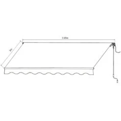 Store Banne Motorisé 395x300cm EASY Toile Polyester Beige - X-METAL -Jardin Extérieur Boutique store banne motorise 395x300cm easy toile polyester beige x metal 4