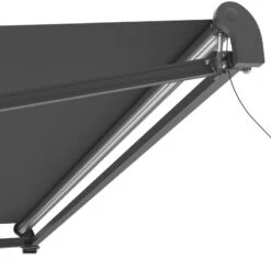 Store Banne Motorisé 395x300cm EASY Toile Polyester Grise - X-METAL -Jardin Extérieur Boutique store banne motorise 395x300cm easy toile polyester grise x metal 5