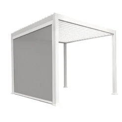 Store Latéral Blanc 300cm Pour Pergola Bioclimatique En Alu Ombrea -Jardin Extérieur Boutique store lateral blanc 300cm pour pergola bioclimatique en alu ombrea 2