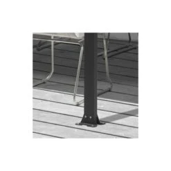 Toit De Terrasse 12,83m² Aluminium Anthracite Et Polycarbonate Habrita -Jardin Extérieur Boutique toit de terrasse 1283m aluminium anthracite et polycarbonate habrita 4