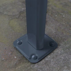 Toit De Terrasse 224x224cm En Aluminium Gris Et Polycarbonate 6mm SIERRA - Canopia By Palram -Jardin Extérieur Boutique toit de terrasse 224x224cm en aluminium gris et polycarbonate 6mm sierra palram 1 5