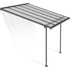 Toit De Terrasse 299x314cm En Aluminium Gris Et Polycarbonate 6mm SIERRA - Canopia By Palram 8 Toit De Terrasse 299x314cm En Aluminium Gris Et Polycarbonate 6mm SIERRA - Canopia By Palram -Jardin Extérieur Boutique toit de terrasse 299x314cm en aluminium gris et polycarbonate 6mm sierra canopia by palram 2