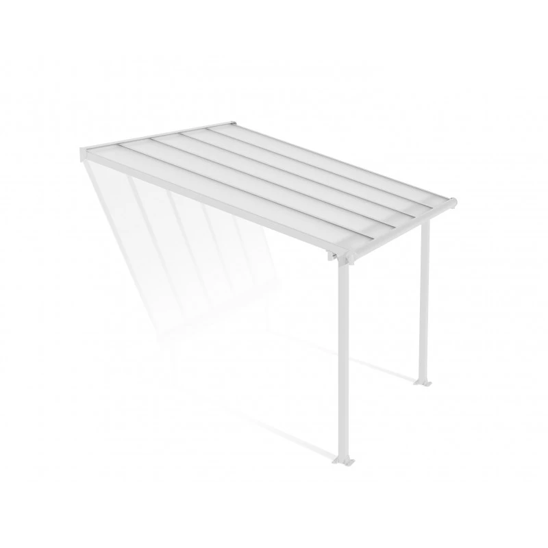 Toit De Terrasse En Alu Blanc 3x3,05m Et PC 16mm Olympia - Palram - Canopia 2 Toit De Terrasse En Alu Blanc 3x3,05m Et PC 16mm Olympia - Palram - Canopia – Image 2