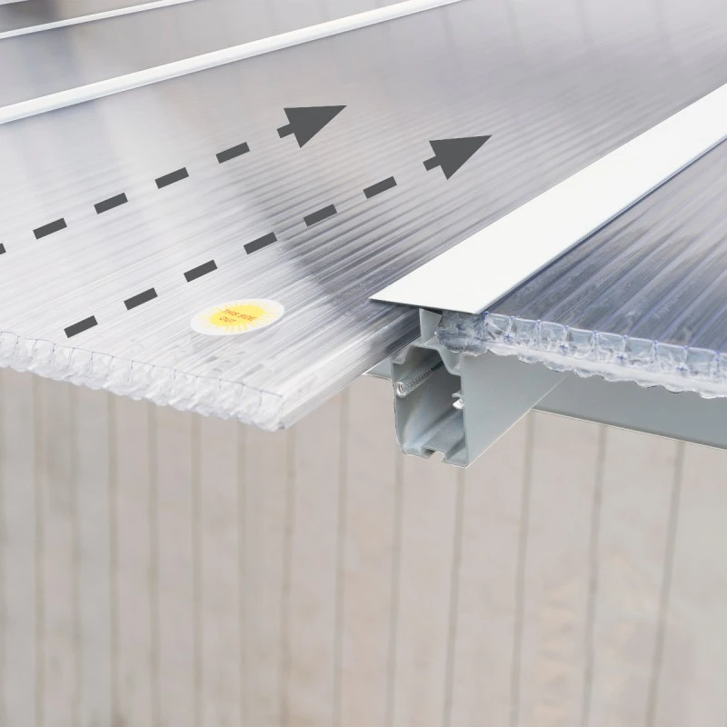 Toit De Terrasse En Alu Blanc 3x3,05m Et PC 16mm Olympia - Palram - Canopia 4 Toit De Terrasse En Alu Blanc 3x3,05m Et PC 16mm Olympia - Palram - Canopia – Image 4