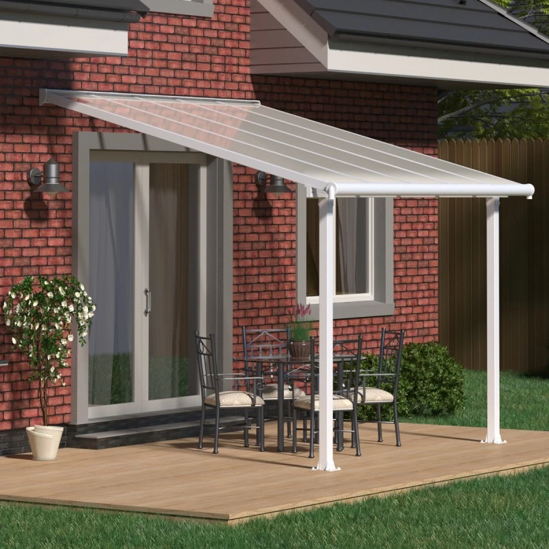 Toit De Terrasse En Alu Blanc 3x3,05m Et PC 16mm Olympia - Palram - Canopia 1 Toit De Terrasse En Alu Blanc 3x3,05m Et PC 16mm Olympia - Palram - Canopia