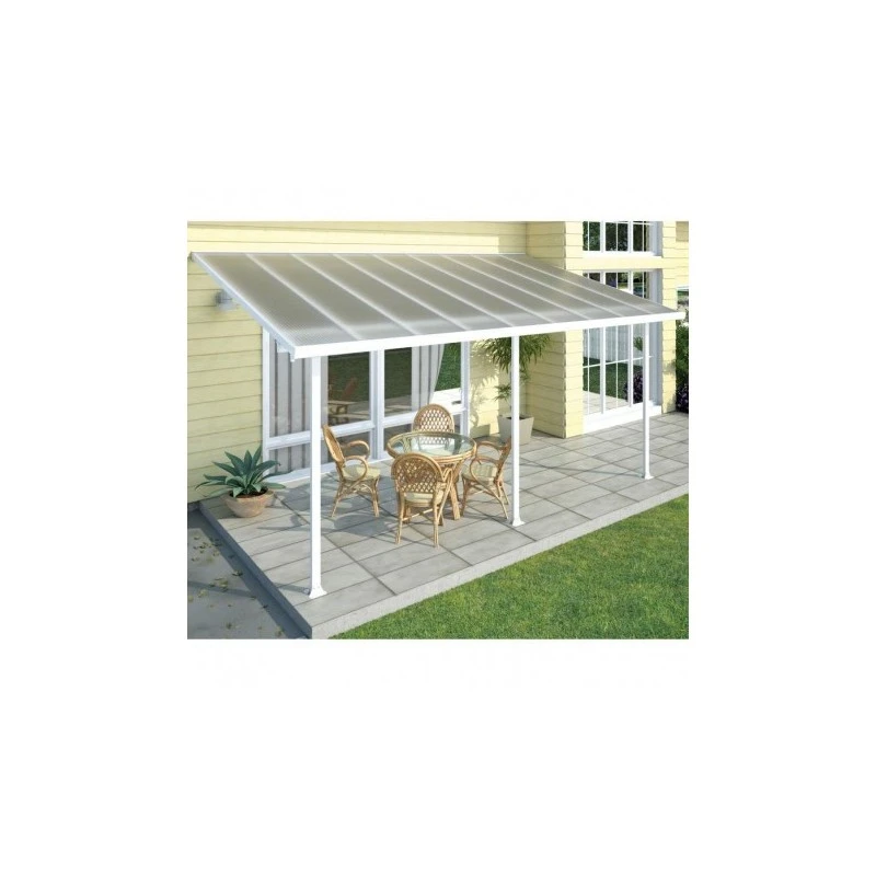 Toit De Terrasse 300x500cm En Alu Blanc Et Polycarbonate 8mm PATIO 1 Toit De Terrasse 300x500cm En Alu Blanc Et Polycarbonate 8mm PATIO