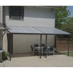 Toit De Terrasse 300x610cm En Aluminium Gris Et Polycarbonate 8mm FERIA - Canopia By Palram 9 Toit De Terrasse 300x610cm En Aluminium Gris Et Polycarbonate 8mm FERIA - Canopia By Palram -Jardin Extérieur Boutique toit de terrasse 300x610cm en aluminium gris et polycarbonate 8mm feria palram 3