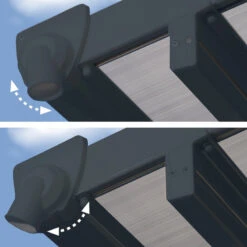 Toit De Terrasse 300x1276cm En Aluminium Gris Et Polycarbonate 8mm FERIA - Canopia By Palram 10 Toit De Terrasse 300x1276cm En Aluminium Gris Et Polycarbonate 8mm FERIA - Canopia By Palram -Jardin Extérieur Boutique toit de terrasse 3x1276m en aluminium gris et polycarbonate 8mm feria palram 4