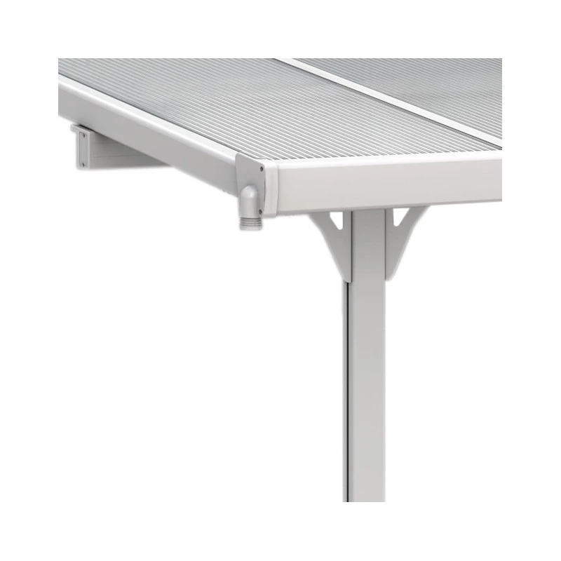 Toit De Terrasse Ajustable En Aluminium Laqué Blanc 3,05x3,14m X-METAL 5 Toit De Terrasse Ajustable En Aluminium Laqué Blanc 3,05x3,14m X-METAL – Image 5
