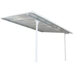 Toit De Terrasse Ajustable En Aluminium Laqué Blanc 3,05x4,36m X-METAL -Jardin Extérieur Boutique toit de terrasse ajustable en aluminium laque blanc 305x436m x metal 4