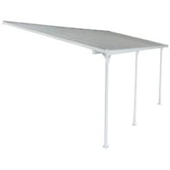 Toit De Terrasse Ajustable En Aluminium Laqué Blanc 3,05x6,18m X-METAL -Jardin Extérieur Boutique toit de terrasse ajustable en aluminium laque blanc 305x618m x metal 4