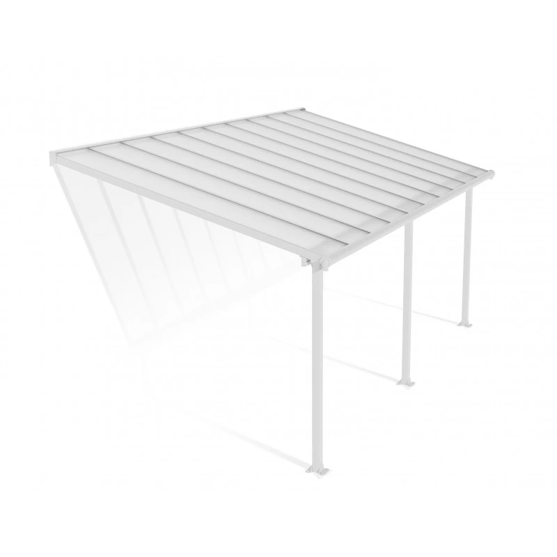 Toit De Terrasse En Aluminium Blanc 3x6,10m + PC 16mm Olympia - Palram - Canopia 2 Toit De Terrasse En Aluminium Blanc 3x6,10m + PC 16mm Olympia - Palram - Canopia – Image 2