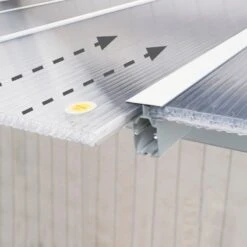 Toit De Terrasse En Aluminium Blanc 3x7,30m + PC 16mm Olympia - Palram - Canopia -Jardin Extérieur Boutique toit de terrasse en aluminium blanc 3x730m pc 16mm olympia palram 3