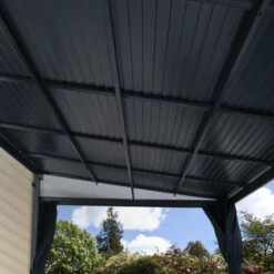 Jardin Extérieur Boutique -Jardin Extérieur Boutique tonnelle adossee portland 363x298cm en aluminium et acier galvanise sojag 1