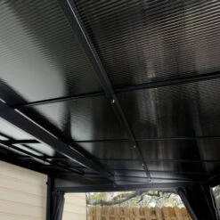 Tonnelle Adossée St. Barth 363x298cm En Aluminium Et Polycarbonate 8mm - SOJAG -Jardin Extérieur Boutique tonnelle adossee st barth 363x298cm en aluminium et polycarbonate 8mm sojag 2