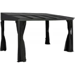 Tonnelle Adossée St. Barth 363x298cm En Aluminium Et Polycarbonate 8mm - SOJAG -Jardin Extérieur Boutique tonnelle adossee st barth 363x298cm en aluminium et polycarbonate 8mm sojag 3