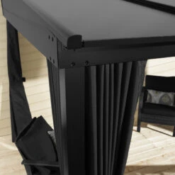 Jardin Extérieur Boutique -Jardin Extérieur Boutique tonnelle adossee st barth 424x296cm en aluminium et polycarbonate 8mm sojag 1