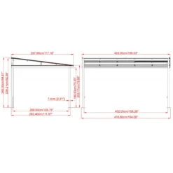 Tonnelle Adossée St. Barth 424x296cm En Aluminium Et Polycarbonate 8mm - SOJAG -Jardin Extérieur Boutique tonnelle adossee st barth 424x296cm en aluminium et polycarbonate 8mm sojag 5