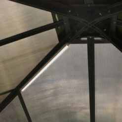 Tonnelle Dallas 6100 En Aluminium Et Polycarbonate Isolant Avec éclairage – Palram - Canopia -Jardin Extérieur Boutique tonnelle dallas 6100 en aluminium et polycarbonate isolant avec eclairage palram 5