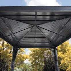 Tonnelle De Jardin South Beach 363x363cm En Aluminium Thermolaqué – SOJAG -Jardin Extérieur Boutique tonnelle de jardin south beach 363x363cm en aluminium thermolaque sojag 2
