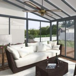 Véranda 300x425cm En Alu Gris Et Polycarbonate 8mm Sanremo - Palram - Canopia -Jardin Extérieur Boutique veranda 300x425cm en alu gris et polycarbonate 8mm sanremo palram 1