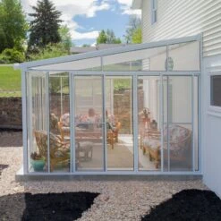 Véranda 400x425cm En Alu Blanc Et Polycarbonate 8mm Sanremo - Palram - Canopia -Jardin Extérieur Boutique veranda 400x425cm en alu blanc et polycarbonate 8mm sanremo palram 1