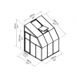 Véranda En PVC Et Polycarbonate Transparent 200x200cm Sun Room - Canopia By Palram 10 Véranda En PVC Et Polycarbonate Transparent 200x200cm Sun Room - Canopia By Palram -Jardin Extérieur Boutique veranda en pvc et polycarbonate transparent 200x200cm sun room rion 4