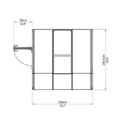 Véranda En PVC Et Polycarbonate Transparent 200x200cm Sun Room - Canopia By Palram 11 Véranda En PVC Et Polycarbonate Transparent 200x200cm Sun Room - Canopia By Palram -Jardin Extérieur Boutique veranda en pvc et polycarbonate transparent 200x200cm sun room rion 5