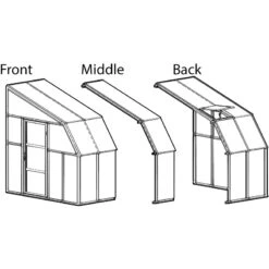 Véranda En PVC Et Polycarbonate Transparent 200x324cm Sun Room - Canopia By Palram 11 Véranda En PVC Et Polycarbonate Transparent 200x324cm Sun Room - Canopia By Palram -Jardin Extérieur Boutique veranda en pvc et polycarbonate transparent 200x324cm sun room rion 5
