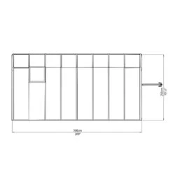 Véranda En PVC Et Polycarbonate Transparent 258x508cm Sun Room - Canopia By Palram -Jardin Extérieur Boutique veranda en pvc et polycarbonate transparent 258x508cm sun room rion 5