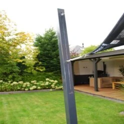 Voile D'ombrage Carrée Coolfit 500x500cm Anthracite – NESLING -Jardin Extérieur Boutique voile d ombrage carree coolfit 500x500cm anthracite nesling 3