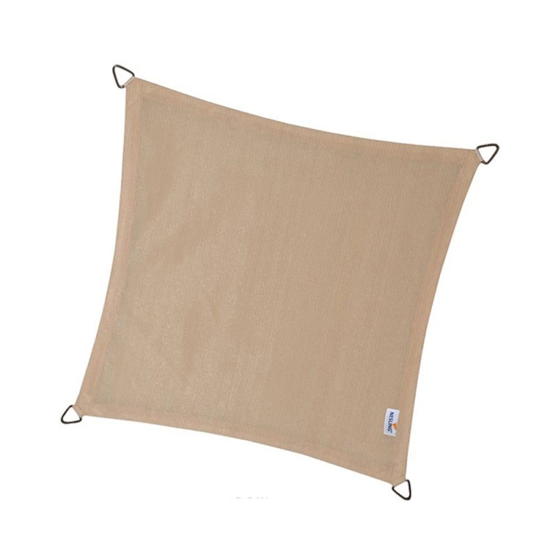 Voile D'ombrage Carrée Coolfit 500x500cm Couleur Crème – NESLING 1 Voile D'ombrage Carrée Coolfit 500x500cm Couleur Crème – NESLING