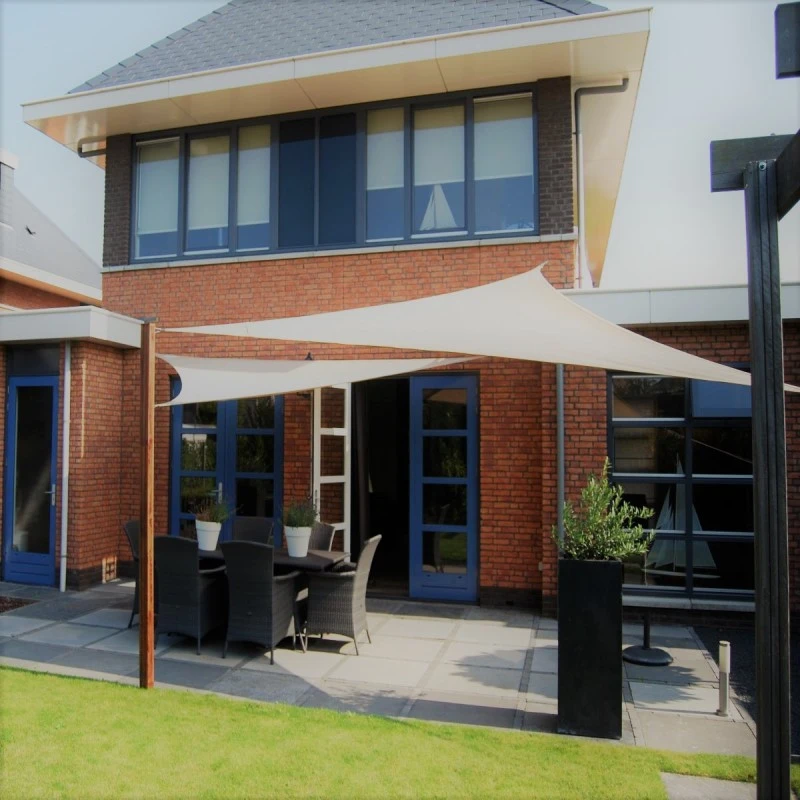 Voile D'ombrage Triangle Coolfit 360x360x360cm Crème - NESLING 1 Voile D'ombrage Triangle Coolfit 360x360x360cm Crème - NESLING